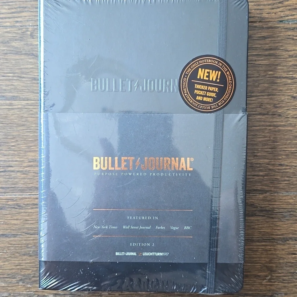 ❤️BUY 5 GET 3 FREE  Bullet Journal Edition 2, Yellow24 & Black,Retail $31.50US
